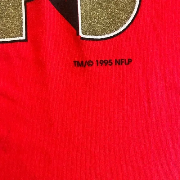 Vintage 1995 49er Super Bowl win T-Shirt - Picture 4 of 4